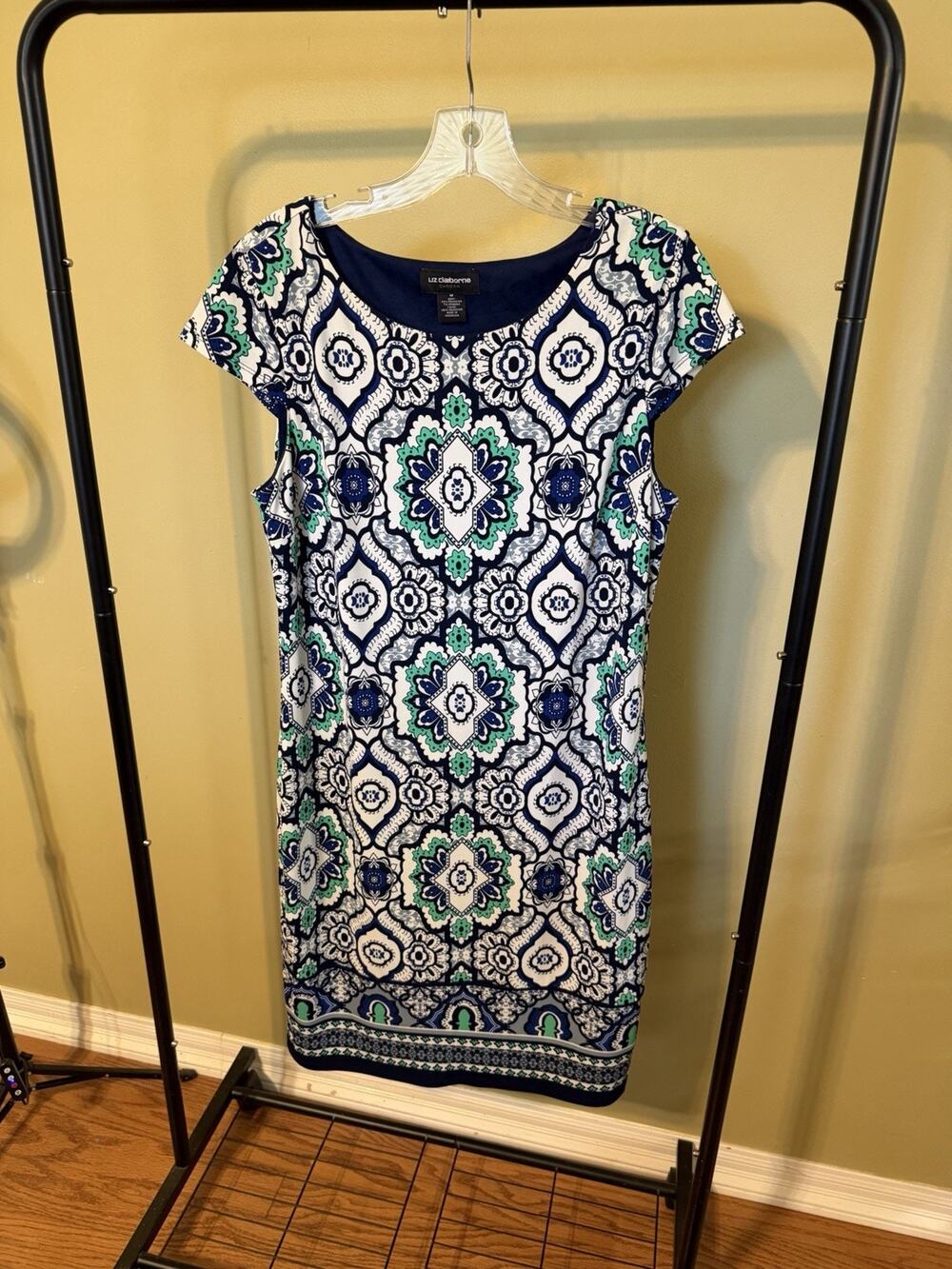 Liz Claiborne Career Cap Sleeve Dress Size Medium